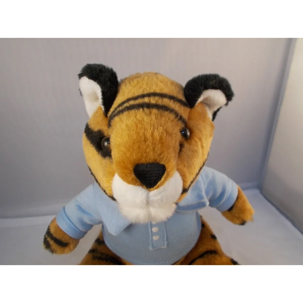Artapower Tiger Plush Blue Shirt Sits 8 Inch Stuffed Animal‎ Toy